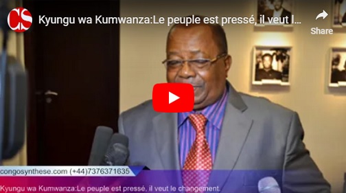 Kyungu wa Kumwanza:Le peuple est pressé, il veut le changement.
