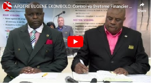 APOTRE EUGENE EKOMBOLO: Control ya Systeme Financier MondialNa RDC avec Papa Achille Esale.