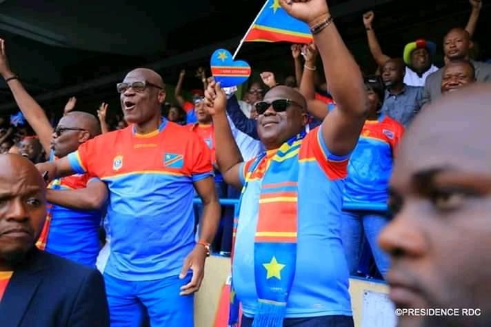 CAN 2019 :Le Pdt Tshisekedi se rend au stade:Bakambu buteur, les Léopards qualifiés