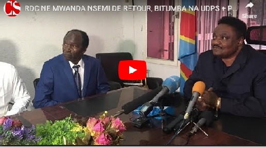 RDC:NE MWANDA NSEMI DE RETOUR, BITUMBA NA UDPS + PROCES FAYULU