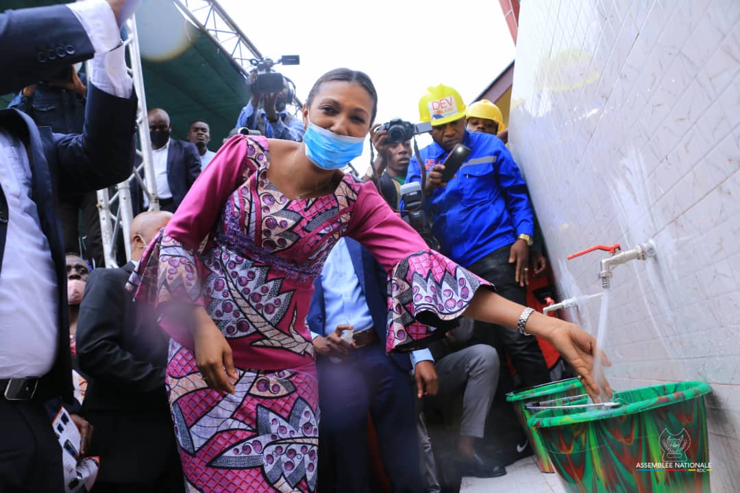 Jeanine Mabunda: Après 60 ans de pénurie d’eau potable.