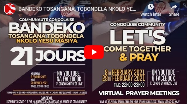 BANDEKO TOSANGANA, TOBONDELA NKOLO YESU MASIYA, Po na Communauté Congolaise na Grande Bretagne (UK).