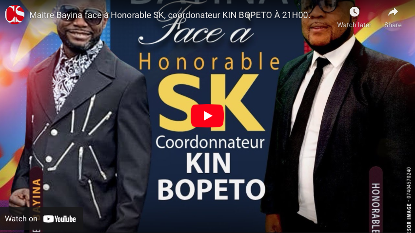 Maitre Bayina face à Honorable SK, coordonateur KIN BOPETO.