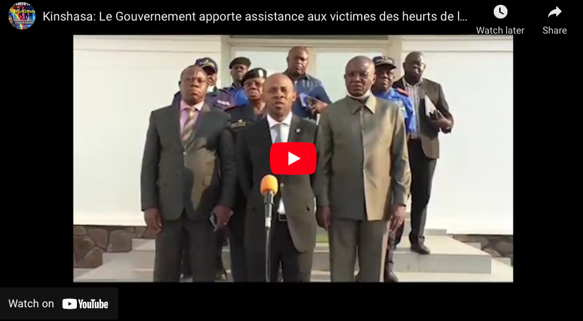 Kinshasa: Le Gouvernement apporte assistance aux victimes des heurts de la fin du ramadan.