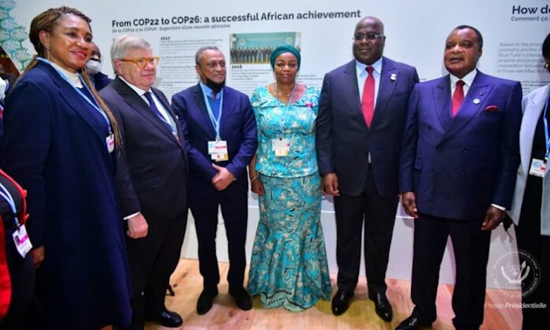 Félix Tshisekedi clôture son séjour à Glasgow avec la cérémonie de présentation du Fonds bleu pour le Bassin du Congo.
